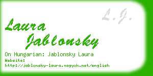 laura jablonsky business card